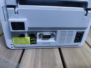 Brother TD-4100N - Impresora de Etiquetas (Térmica Directa, 300 x 300 dpi, 92 Ipm, USB 2.0, Ethernet, 2 MB, 10,2 cm) Gris