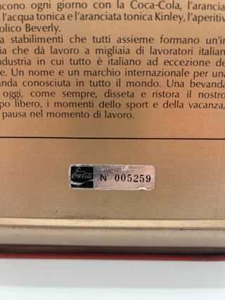 Vassoio Coca Cola Vintage Donna con Rose