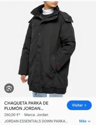Chaqueta  gruesa Jordan Plumas Larga Mujer origina