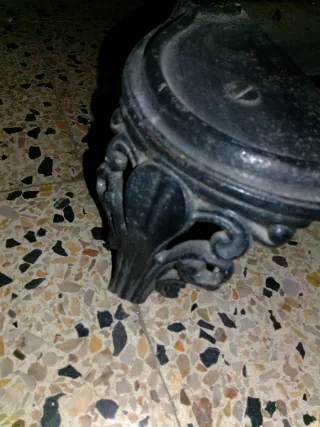 Cocina Estufa Antigua Hierro Negra