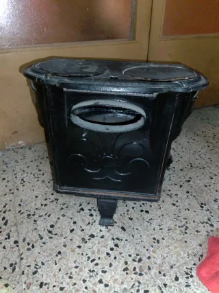 Cocina Estufa Antigua Hierro Negra