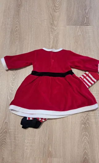 Vestido Papa Noel 3-6 meses