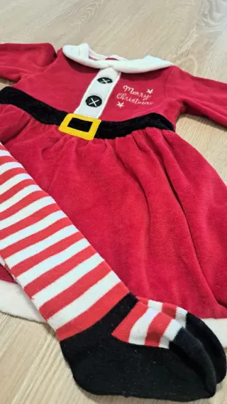 Vestido Papa Noel 3-6 meses