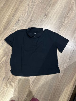 Camiseta Polo C&A Negra