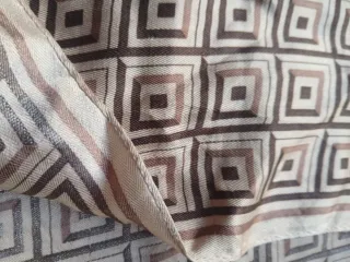 Foulard Seda Natural Beige y Marrón