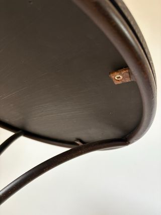 Mesa auxiliar metal y madera