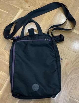 Bolso bandolera Salvador Bachiller negro/morado