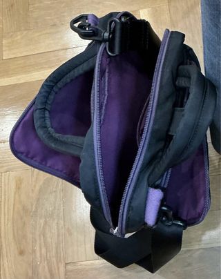 Bolso bandolera Salvador Bachiller negro/morado