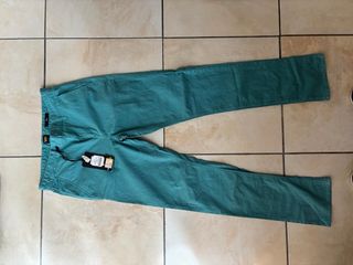 Pantaloni chino uomo verdi