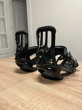 Fijaciones Snowboard Salomon Negras