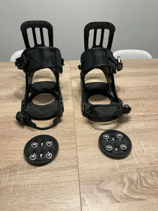 Fijaciones Snowboard Salomon Negras