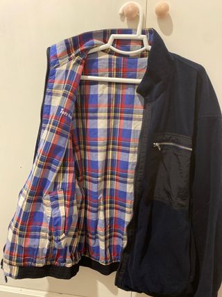 Chaqueta polar reversible azul