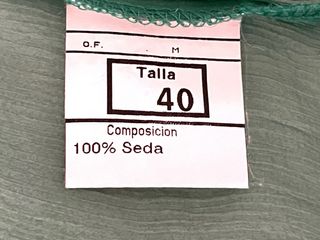 Blusa-chaqueta seda verde T.S