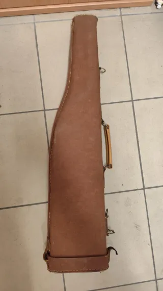 Custodia fucile in cuoio anni '40