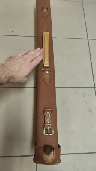 Custodia fucile in cuoio anni '40