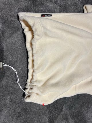 Felpa panna collo alto zip taglia M