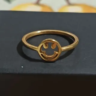 Anillo Smiley Dorado