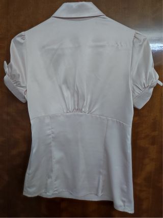 Camisa raso rosa palo Talla S