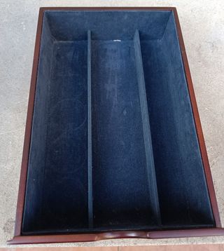 Escritorio madera caoba organizador