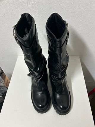 Stivali donna neri con zip tg 36 nuovo