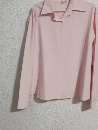 Camisa rosa rayas entallada Bolele XXL