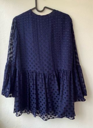 Blusa Carolina Herrera azul