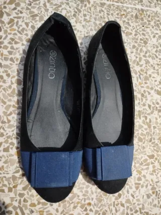 Bailarinas Zintia Negras y Azules Talla 38
