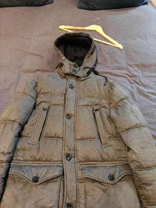 Parka Zara Gris Talla S