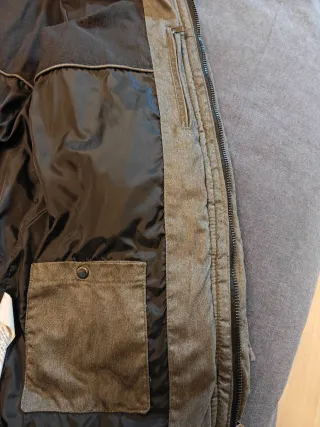 Parka Zara Gris Talla S