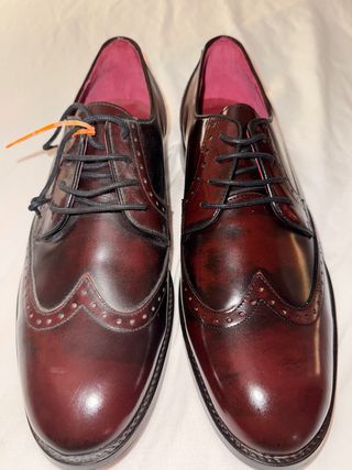 Scarpe eleganti bordeaux da cerimonia