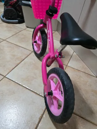 Bici sin pedales niña rosa