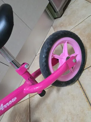Bici sin pedales niña rosa
