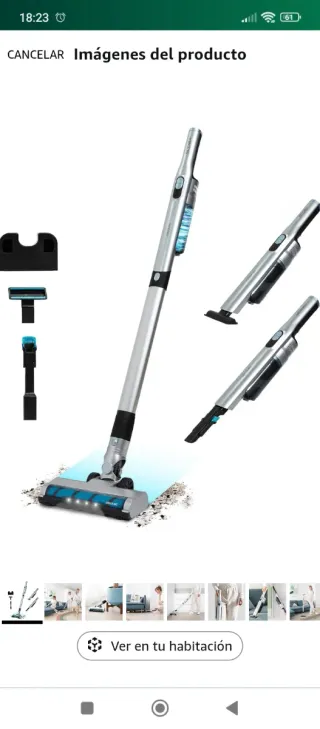 Aspirador de mano sin cable multiusos