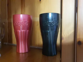 Vasos Coca-Cola Plástico Rojo y Negro