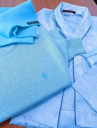 Bufanda y Jersey Lana y Batín Lrg- Fred Perry