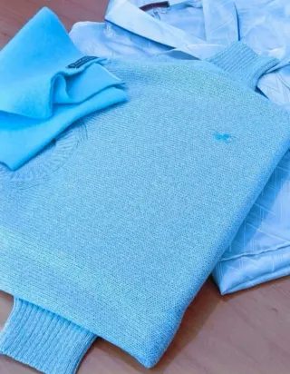 Bufanda y Jersey Lana y Batín Lrg- Fred Perry