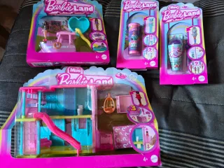 Lote 3 Mini Barbie Land Mattel