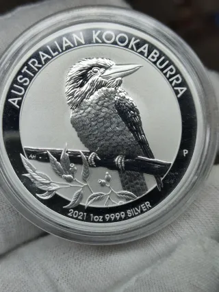 Moneda Kookaburra 1 Oz Plata 9999 2021