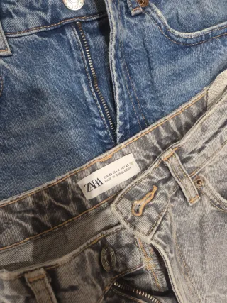 2 Jeans Zara Azul y Gris