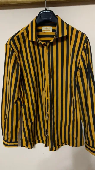 Camicia Costume a righe gialle e nere tg 50