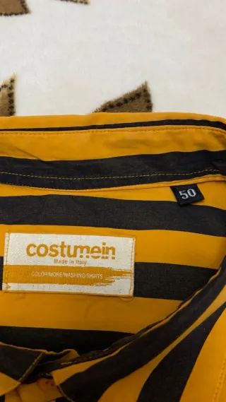 Camicia Costume a righe gialle e nere tg 50