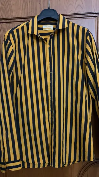 Camicia Costume a righe gialle e nere tg 50
