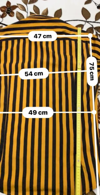 Camicia Costume a righe gialle e nere tg 50