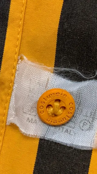 Camicia Costume a righe gialle e nere tg 50