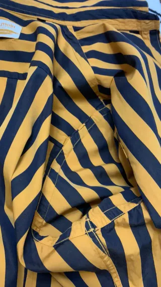 Camicia Costume a righe gialle e nere tg 50