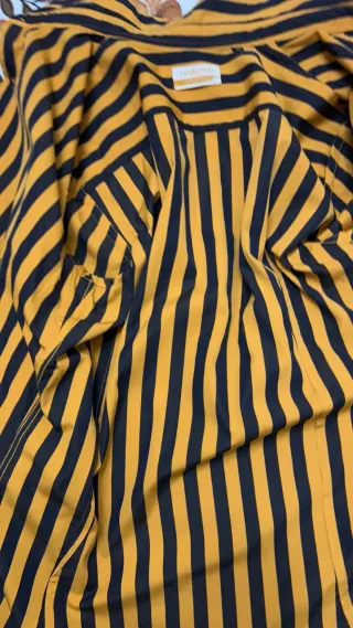 Camicia Costume a righe gialle e nere tg 50