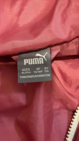 Chaqueta Puma Talla 15-16 Años