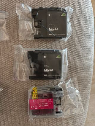 Pack Cartuchos Brother LC221 / LC223 Nuevos