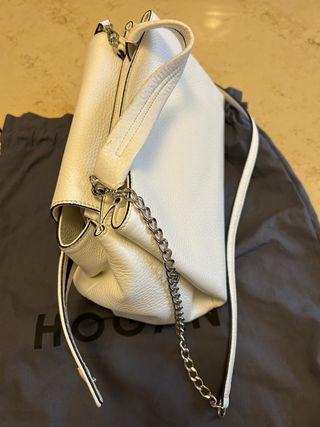 Borsa Hogan bianca e nera con frange