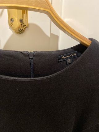 Vestido Massimo Dutti Negro y Blanco Talla M